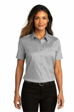 Ladies Short Sleeve SuperPro React ™ Twill Shirt 26 Ladies Short Sleeve SuperPro React ™ Twill Shirt -Jiffyshirts Store 7ed28577ebcbd6