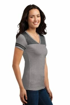 District Ladies' Junior Varsity V-Neck Tee -Jiffyshirts Store 7f209d7c4bb504
