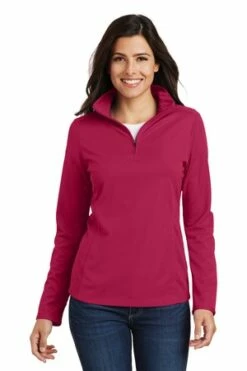 Ladies Pinpoint Mesh 1/2-Zip 20 Ladies Pinpoint Mesh 1/2-Zip -Jiffyshirts Store 7f9d64958b555e