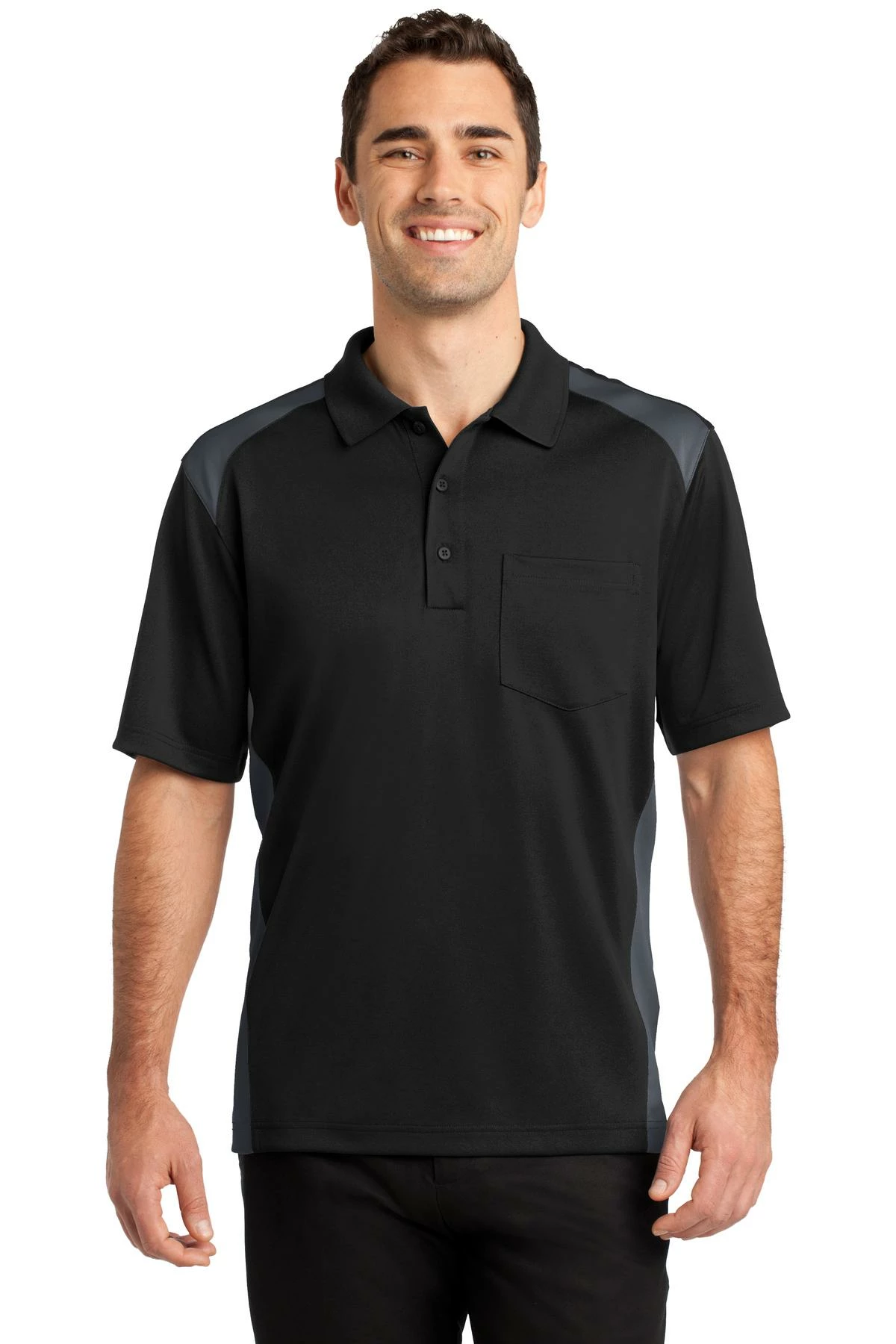 Select Snag-Proof Two Way Colorblock Pocket Polo 8 Select Snag-Proof Two Way Colorblock Pocket Polo - Image 6