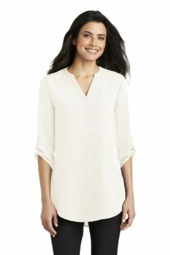 Ladies 3/4-Sleeve Tunic Blouse -Jiffyshirts Store 80395d1f5cf265