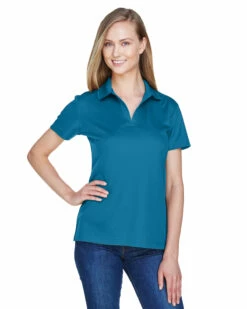 CrownLux Performance™ Ladies' Plaited Polo -Jiffyshirts Store 804d61abd0573c