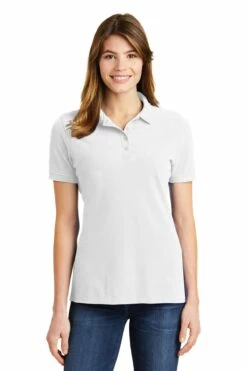 Ladies Combed Ring Spun Pique Polo -Jiffyshirts Store 8062b298d13491