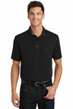 Poly-Charcoal Blend Pique Polo -Jiffyshirts Store 8207f0db78d0a1