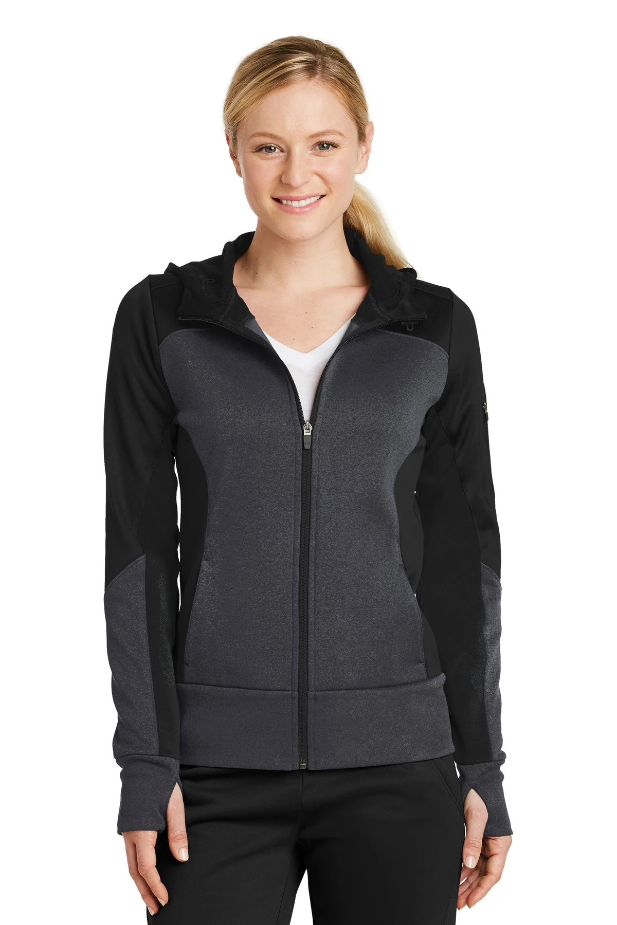Ladies Tech Fleece Colorblock Full-Zip Hooded Jacket 8 Ladies Tech Fleece Colorblock Full-Zip Hooded Jacket - Image 6