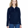 Ladies' Radar Quarter-Zip Performance Long-Sleeve Top