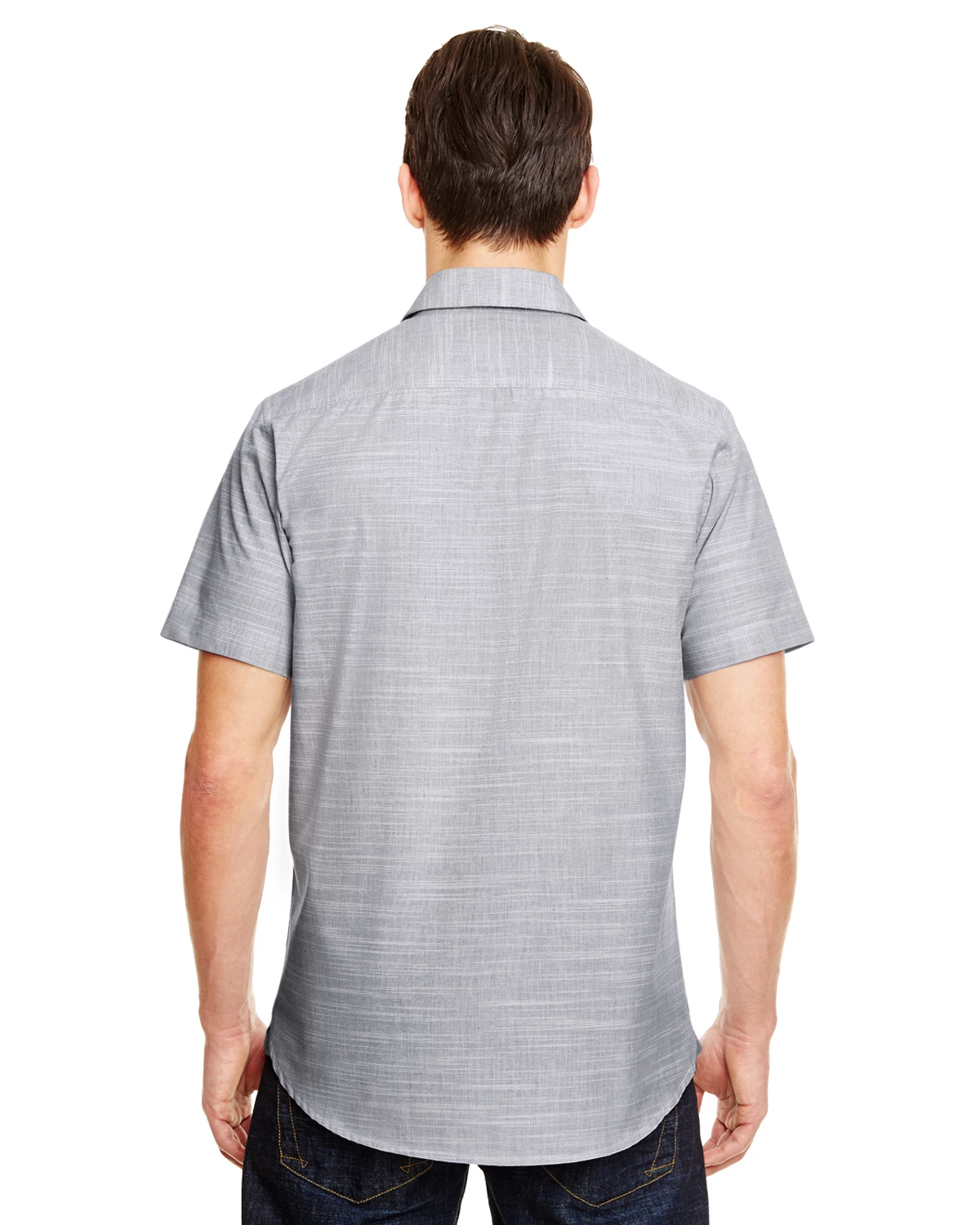 Men's Textured Woven Shirt 5 Men's Textured Woven Shirt - Image 3