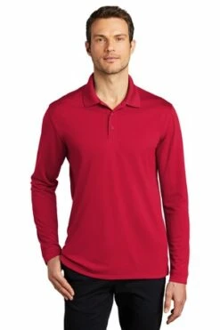 Dry Zone UV Micro-Mesh Long Sleeve Polo -Jiffyshirts Store 859e451a20e726