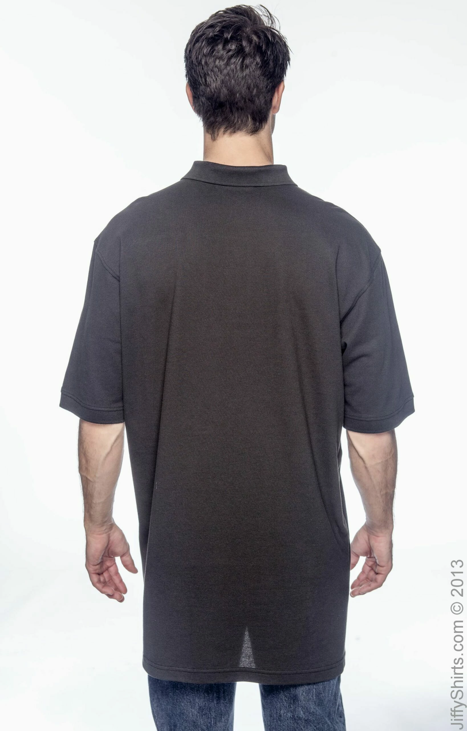 Unisex Men's Tall 6 Oz. Ringspun Cotton Piqué Short-Sleeve Polo 6 Unisex Men's Tall 6 Oz. Ringspun Cotton Piqué Short-Sleeve Polo - Image 4