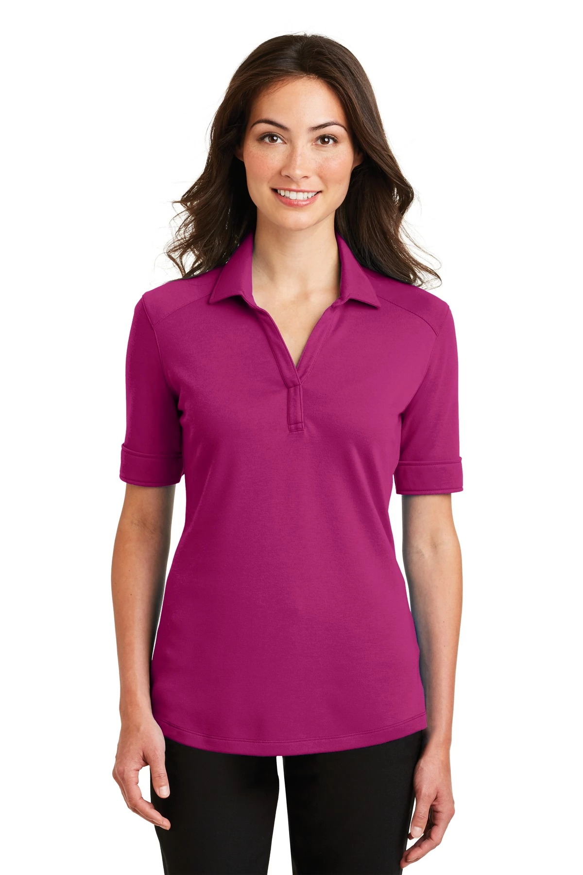 Ladies Silk Touch Interlock Performance Polo 6 Ladies Silk Touch Interlock Performance Polo - Image 4