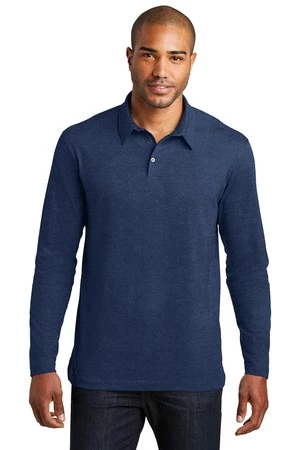 Long Sleeve Meridian Cotton Blend Polo 3 Long Sleeve Meridian Cotton Blend Polo