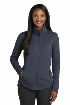 Ladies Collective Smooth Fleece Jacket -Jiffyshirts Store 88e107224a4202