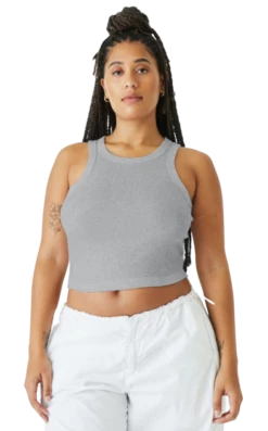 Ladies' Micro Ribbed Racerback Tank -Jiffyshirts Store 89dc418e0ae106