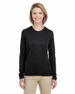 Ladies' Cool & Dry Performance Long-Sleeve Top -Jiffyshirts Store 8a4b824da20959