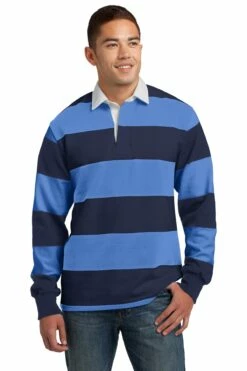 Classic Long Sleeve Rugby Polo -Jiffyshirts Store 8ab22f8f56f311