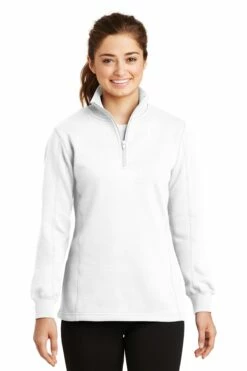Ladies 1/4-Zip Sweatshirt -Jiffyshirts Store 8adf6170b3315a