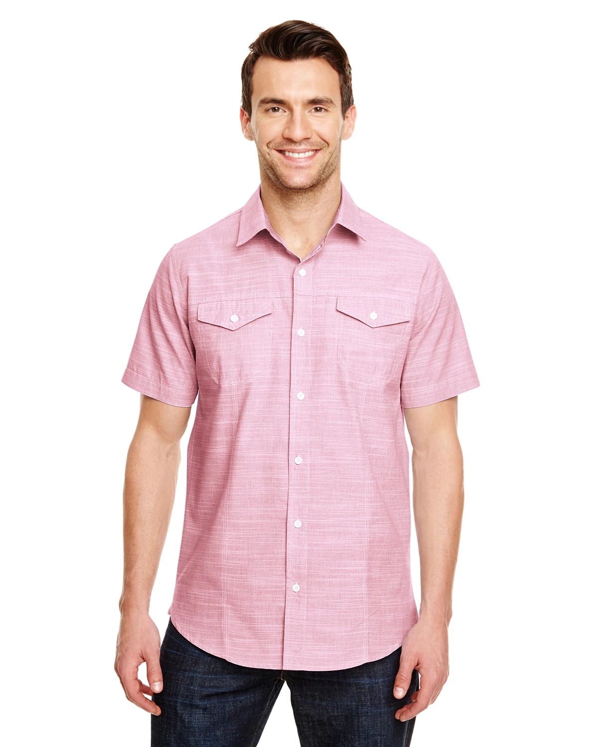 Men's Textured Woven Shirt 6 Men's Textured Woven Shirt - Image 4