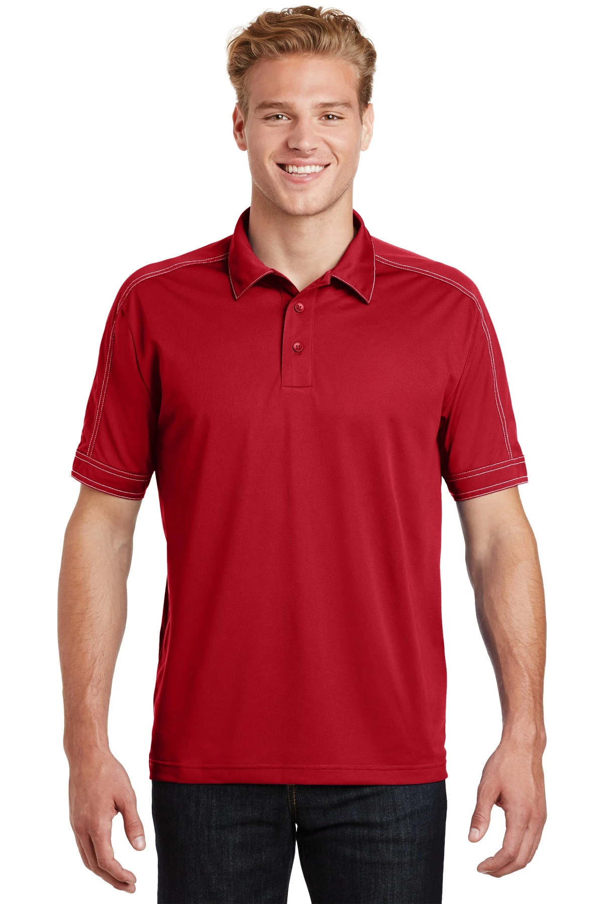 Men's Contrast Stitch Micropique Sport-Wick Polo 10 Men's Contrast Stitch Micropique Sport-Wick Polo - Image 8