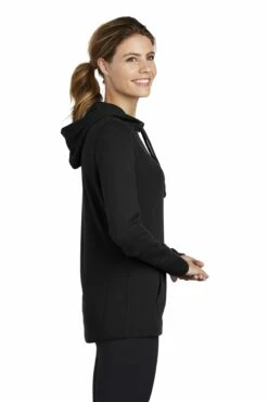 Ladies PosiCharge Tri-Blend Wicking Fleece Hooded Pullover -Jiffyshirts Store 8d9557d716a894