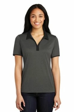 Ladies Heather Contender Contrast Polo -Jiffyshirts Store 8e380c551c105c
