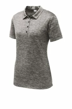 Ladies PosiCharge Electric Heather Polo -Jiffyshirts Store 8f6d764d6e1831