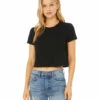 Ladies' Flowy Cropped T-Shirt -Jiffyshirts Store 91152229d9d5c2