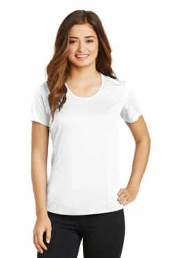 Ladies PosiCharge Elevate Scoop Neck Tee -Jiffyshirts Store 911956e7423fc5