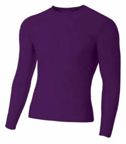 Adult Polyester Spandex Long Sleeve Compression T-Shirt -Jiffyshirts Store 9179cf9d52ed91