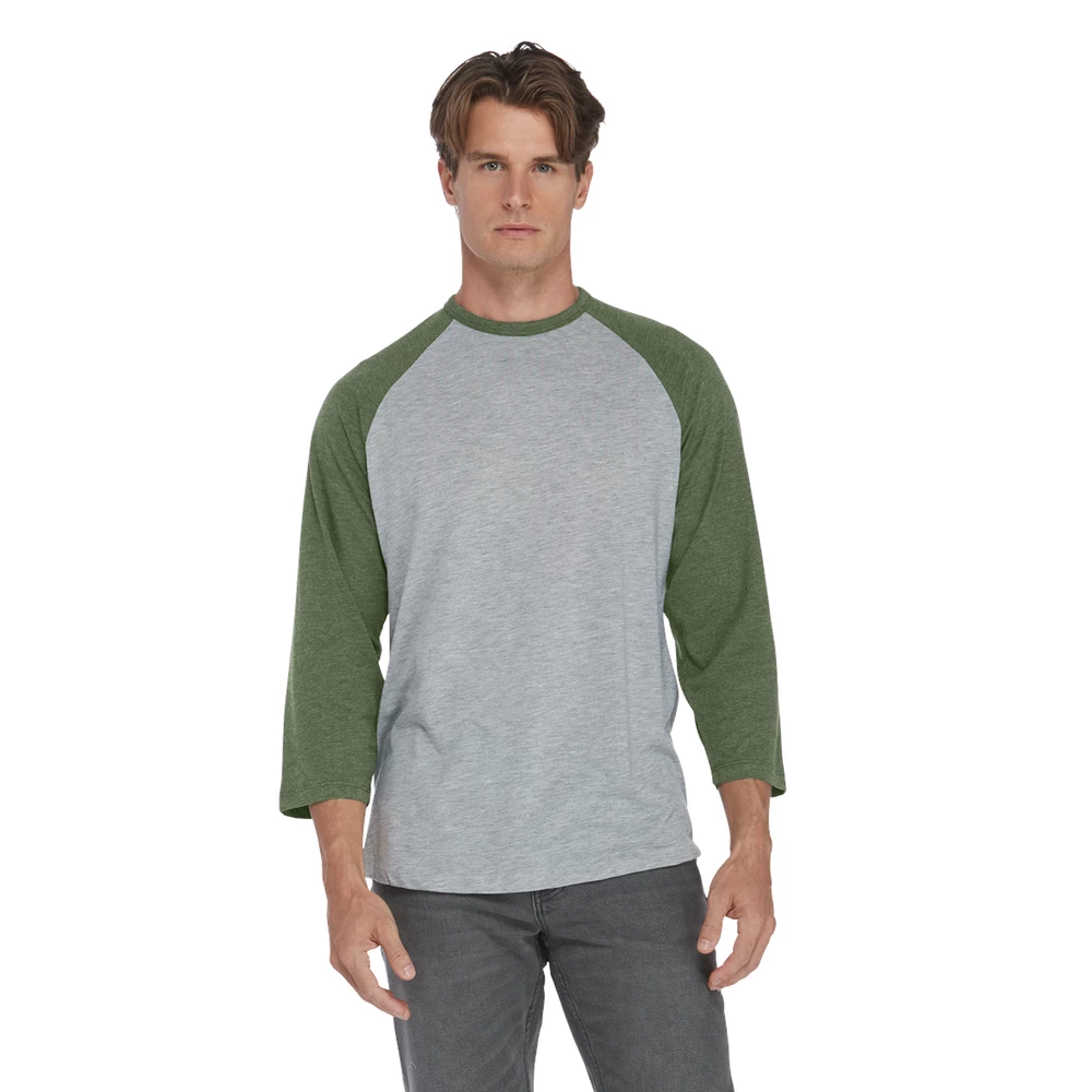Platinum Men's Tri-Blend 3/4 Sleeve Raglan Tee 13 Platinum Men's Tri-Blend 3/4 Sleeve Raglan Tee - Image 11