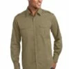 Stain-Release Roll Sleeve Twill Shirt 1 Stain-Release Roll Sleeve Twill Shirt -Jiffyshirts Store 94d23659db26b4
