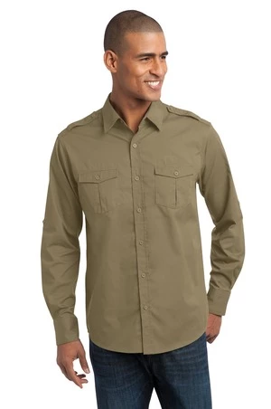 Stain-Release Roll Sleeve Twill Shirt 3 Stain-Release Roll Sleeve Twill Shirt