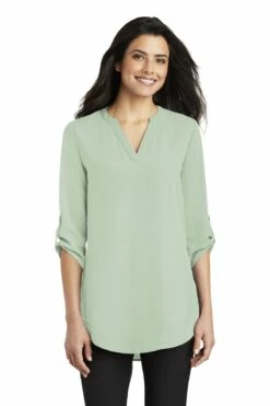Ladies 3/4-Sleeve Tunic Blouse -Jiffyshirts Store 967a18c5e548c2