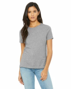 Ladies' Heathered Relaxed Jersey Short-Sleeve T-Shirt -Jiffyshirts Store 97412e9d07afd1