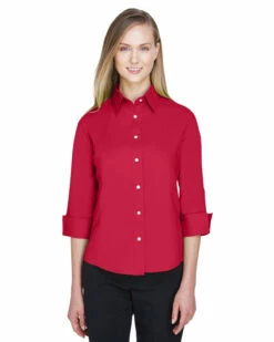 Ladies' Perfect Fit™ 3/4-Sleeve Stretch Poplin Blouse 18 Ladies' Perfect Fit™ 3/4-Sleeve Stretch Poplin Blouse -Jiffyshirts Store 97aac2fd3898c3