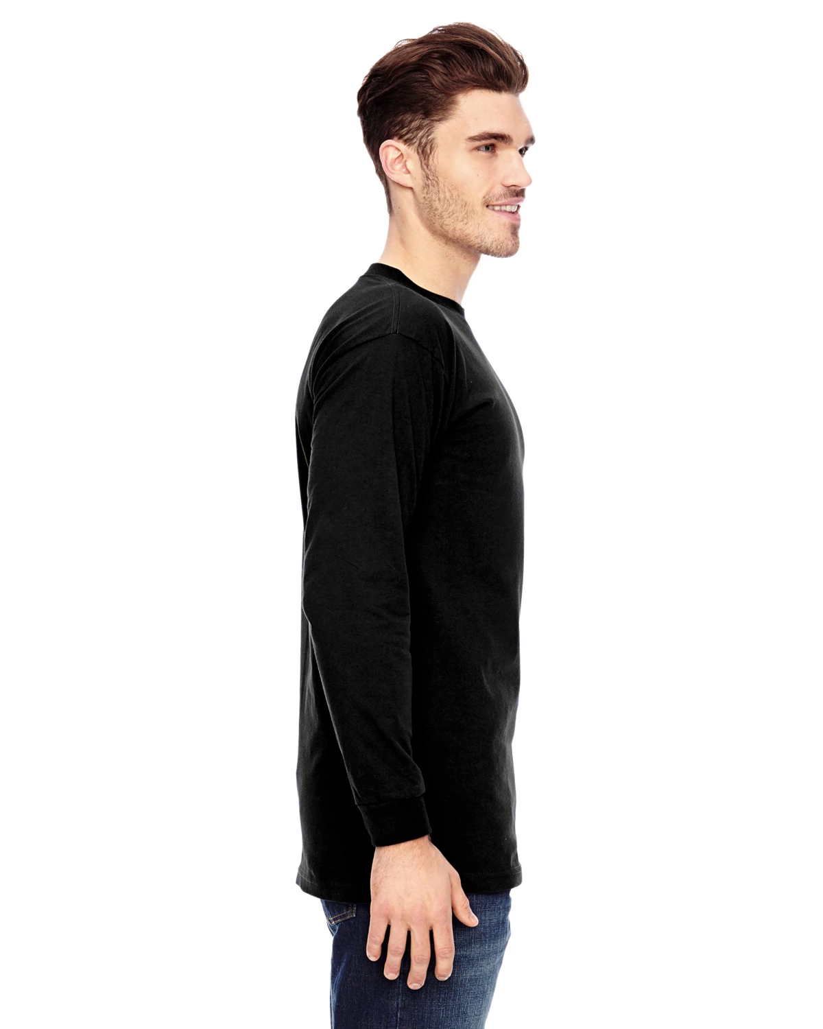 Adult Unisex 6.1 Oz., 100% Cotton Long Sleeve T-Shirt 4 Adult Unisex 6.1 Oz., 100% Cotton Long Sleeve T-Shirt - Image 2