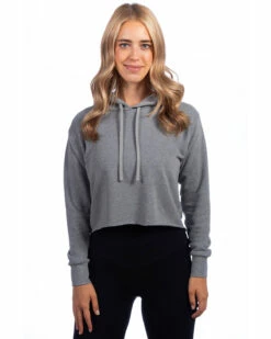 Next Level Ladies' Cropped Pullover Hooded Sweatshirt -Jiffyshirts Store 98faac5ff219ba