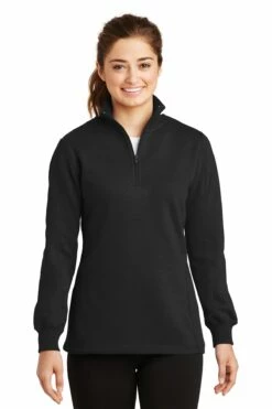 Ladies 1/4-Zip Sweatshirt -Jiffyshirts Store 9970ddd7dcfa0d