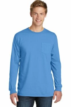 Unisex Beach Wash Garment-Dyed Long Sleeve Pocket Tee -Jiffyshirts Store 997a55d4fffb7e