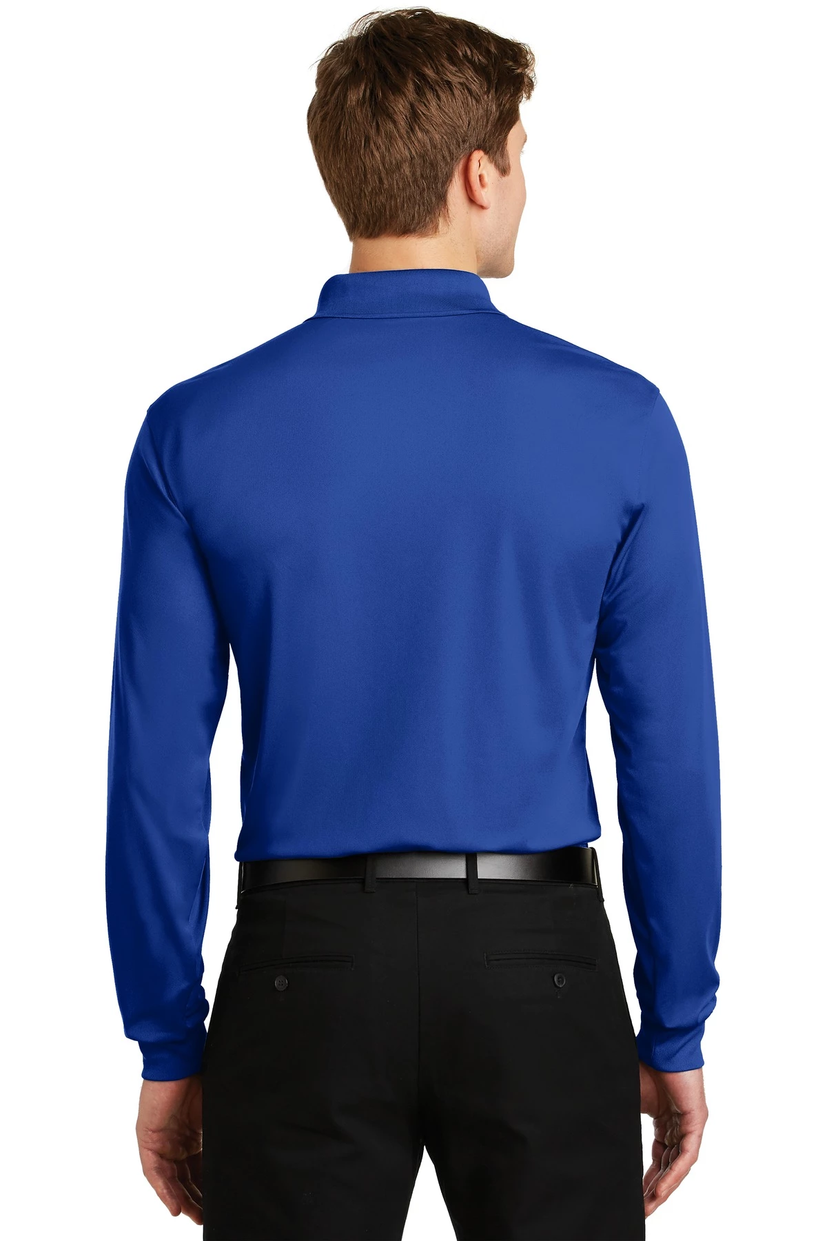 Men's Long Sleeve Micropique Sport-Wick Polo 4 Men's Long Sleeve Micropique Sport-Wick Polo - Image 2