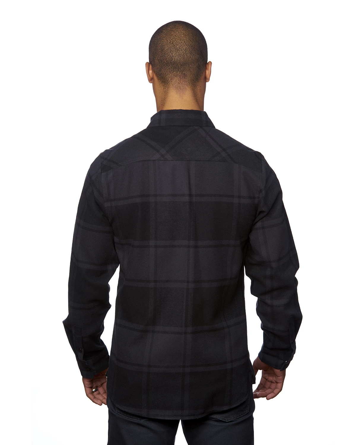 Men's Snap-Front Flannel Shirt 5 Men's Snap-Front Flannel Shirt - Image 3