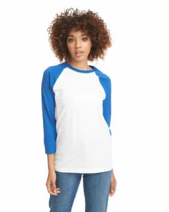 Next Level Unisex CVC 3/4 Sleeve Raglan Baseball T-Shirt -Jiffyshirts Store 9d17e05fdf61d0