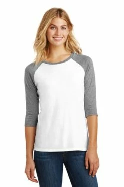 District Ladies' Perfect Tri 3/4-Sleeve Raglan
