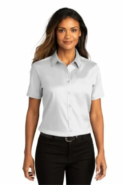 Ladies Short Sleeve SuperPro React ™ Twill Shirt 25 Ladies Short Sleeve SuperPro React ™ Twill Shirt -Jiffyshirts Store 9f67133c0f1a92