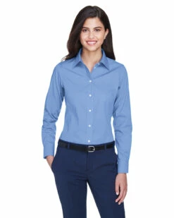 Ladies' Crown Woven Collection™ Solid Oxford -Jiffyshirts Store 9fb0dfaccaf48a