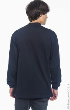 Adult Unisex Sueded Cotton Jersey Mock Turtleneck -Jiffyshirts Store B9F401F9C7E497