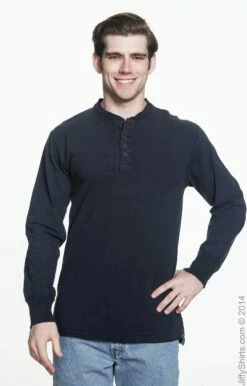 Unisex Vintage Brushed Jersey Henley -Jiffyshirts Store C1F7BCEDD6F88E