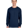 FRUIT OF THE LOOM Adult Unisex 5 Oz. HD Cottonâ„¢ Long-Sleeve T-Shirt 2 FRUIT OF THE LOOM Adult Unisex 5 Oz. HD Cottonâ„¢ Long-Sleeve T-Shirt -Jiffyshirts Store JPG 4930R Jnavy FRONT 0358 1680004736