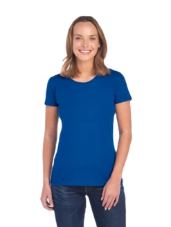 FRUIT OF THE LOOM Ladies' 5 Oz., HD Cotton™ T-Shirt -Jiffyshirts Store JPG L3930R Royal FRONT 9011 1680004736