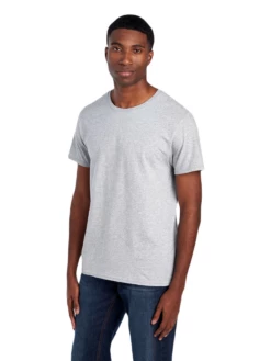 FRUIT OF THE LOOM Adult Unisex 4.7 Oz. Sofspun® Jersey Crew T-Shirt -Jiffyshirts Store JPG SF45R Athletic Heather 3QTR 0512 1680004736