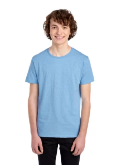 FRUIT OF THE LOOM Adult Unisex 4.7 Oz. Sofspun® Jersey Crew T-Shirt -Jiffyshirts Store JPG SF45R Carolina Heather FRONT 0514 1680004736